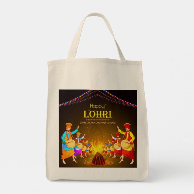 Lohri Canvas Totes - Eco-Friendly and Stylish Shop (Back)