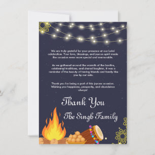 Lohri Thank you card
