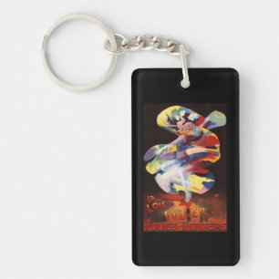 Loie Fuller at Folies-Bergere Theatre Key Ring