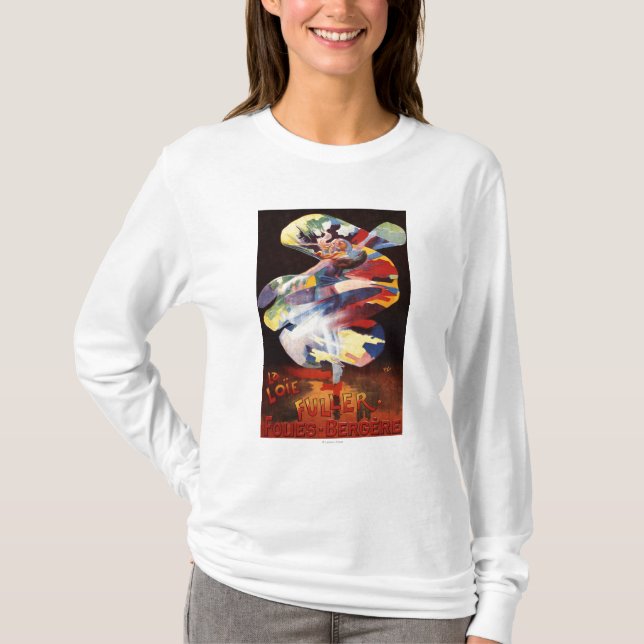 Loie Fuller at Folies-Bergere Theatre T-Shirt (Front)