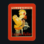Loie Fuller at the Folies-Bergere Theatre Magnet<br><div class="desc">Paris,  France - Loie Fuller at the Folies-Bergere Theatre Promo Poster - Paris,  France  was created in 1893. This image depicts scenes from Paris,  France.</div>
