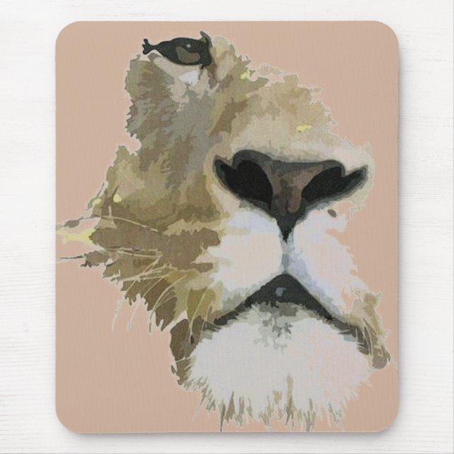 loin face mouse pad (Front)