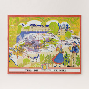 Loire Valley Wine Map Puzzle