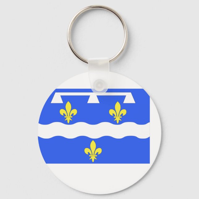 Loiret, France flag Key Ring (Front)