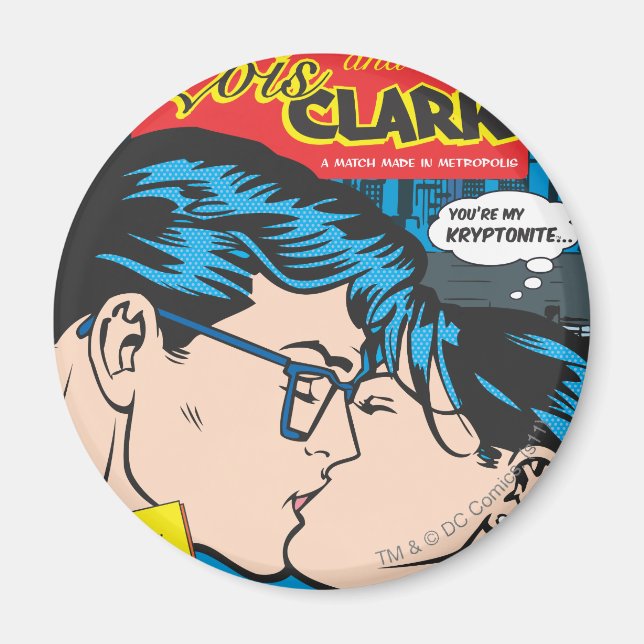 Lois and Clark Comic Magnet (Front)
