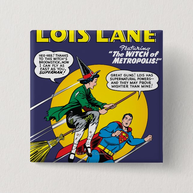 Lois Lane #1 15 Cm Square Badge (Front)