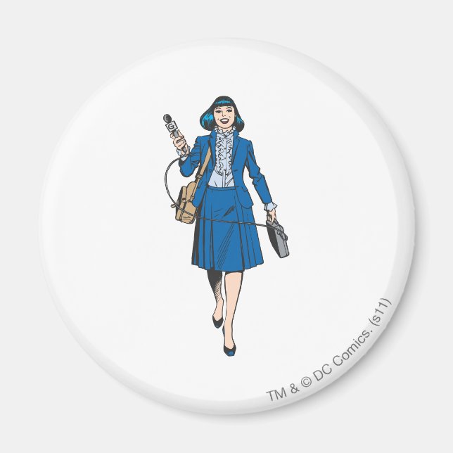 Lois Lane with Microphone Magnet (Front)