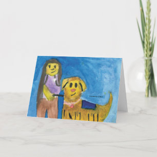 Lois the Therapy Dog - Kids Art for CHOC Note Card