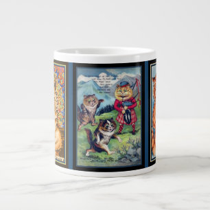 Lois Wain Cats Playing Musical Instruments Large Coffee Mug