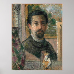 Loiseau - Self Portrait With Statuette 1916 Poster