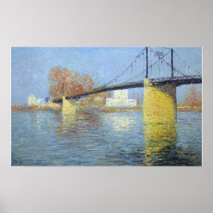 Loiseau - The Suspendu Bridge At Triel Sur Seine … Poster
