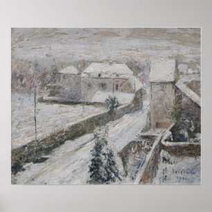 Loiseau - View Of Trail Under The Snow 1916 Poster