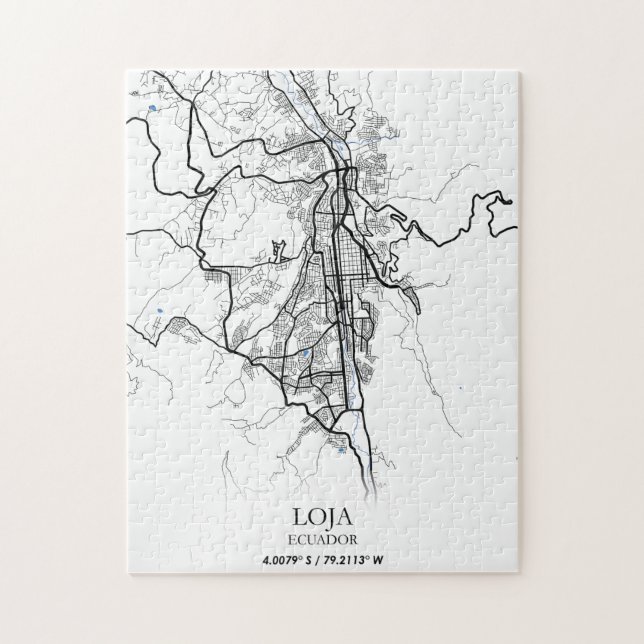 Loja Ecuador South America Travel World City Map Jigsaw Puzzle (Vertical)
