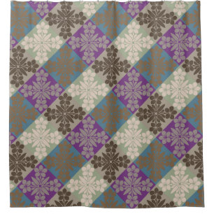 Lokanui hawaiian quilt plumeria shower curtain
