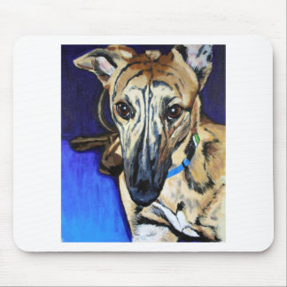 Loki - Lurcher dog Mouse Pad