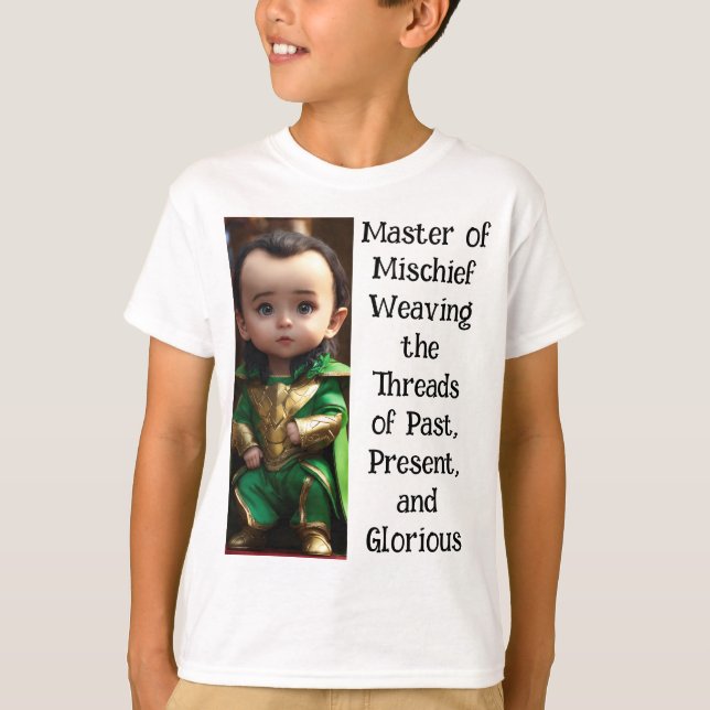Loki: Past, Present, and Glorious Future Graphic T-Shirt (Front)