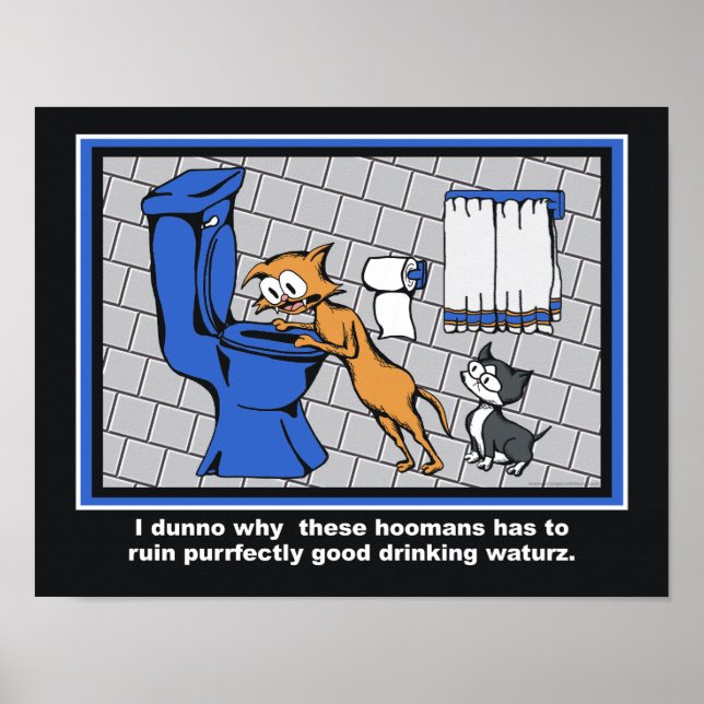 Loki "Toilet Trouble" Bathroom Print (Front)