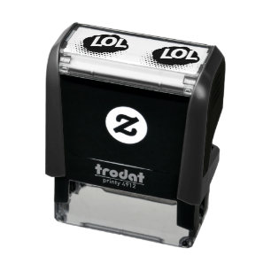 lol acronym laugh out loud laughing self-inking stamp