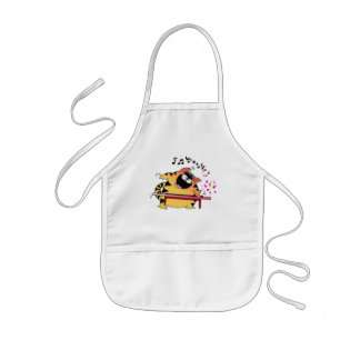 LOL Cats | Fat Cat Musician Kids Apron