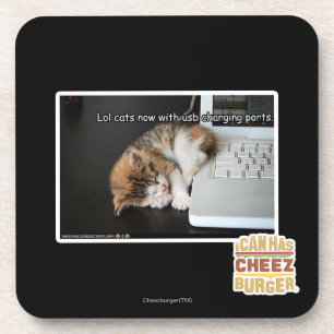 Lol cats with USB Coaster