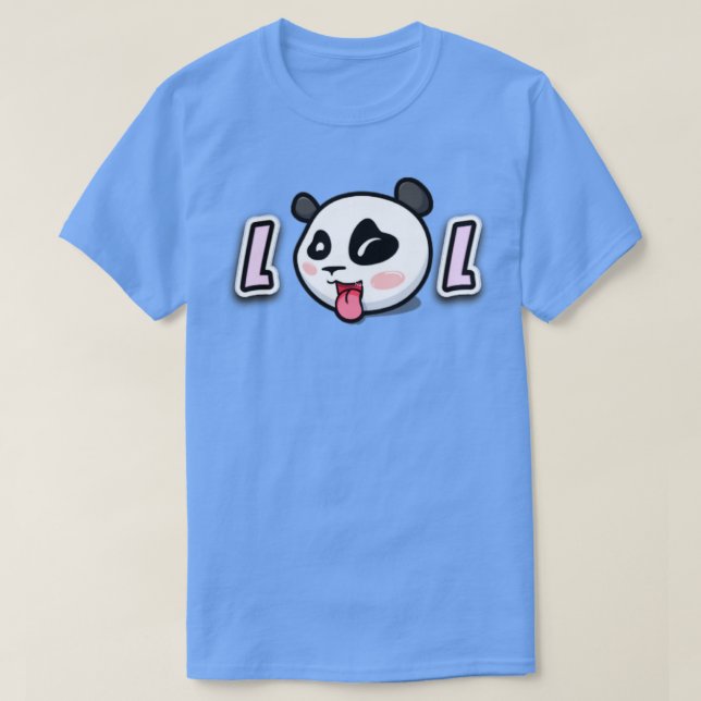 LOL Cute Panda face T-Shirt (Design Front)