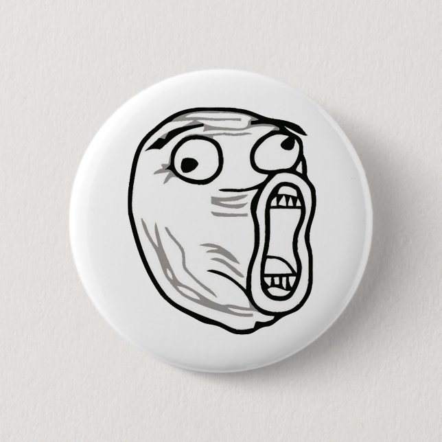 lol-guy large 6 cm round badge (Front)