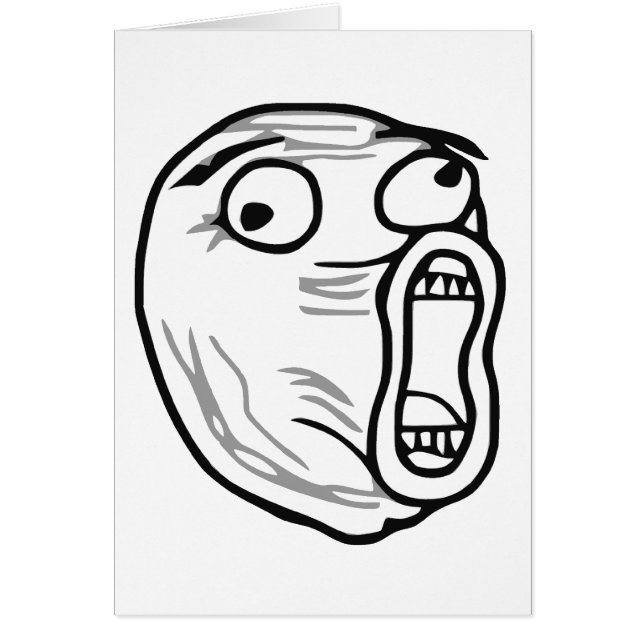 LOL Laugh Out Loud Rage Face Meme (Front)
