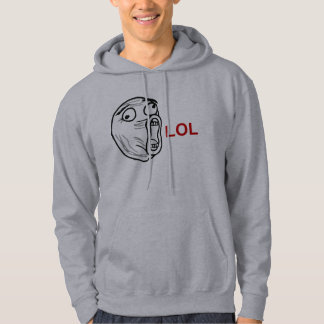 LOL Laugh Out Loud Rage Face Meme Hoodie
