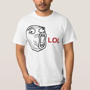 LOL Laugh Out Loud Rage Face Meme T-Shirt