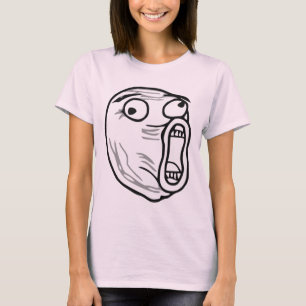 LOL Laugh Out Loud Rage Face Meme T-Shirt