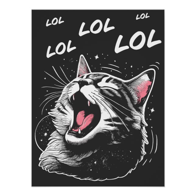 LOL Laughing Cat Poster (Front)