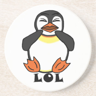 LOL Laughing penguin Coaster