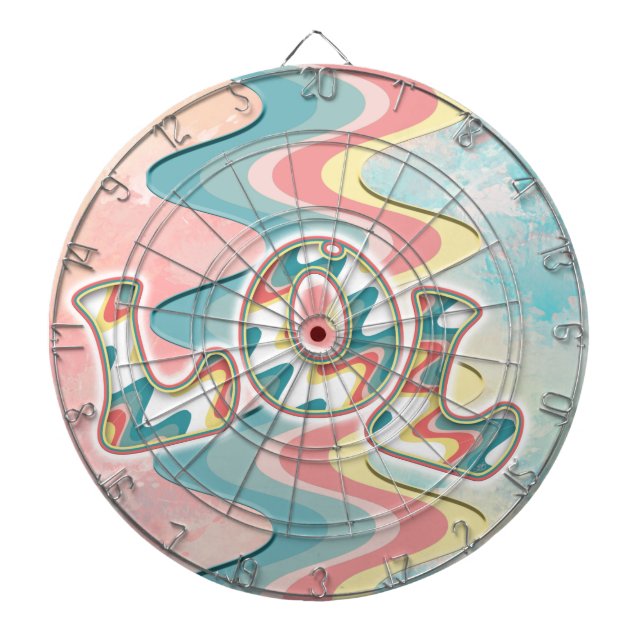 lol ~ light waves   ceramic ornament dartboard (Front)