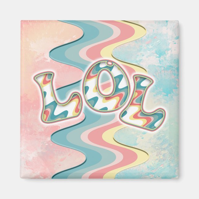 lol ~ light waves   magnet (Front)