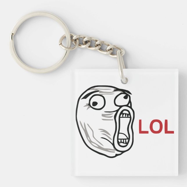 LOL meme Key Ring (Front)