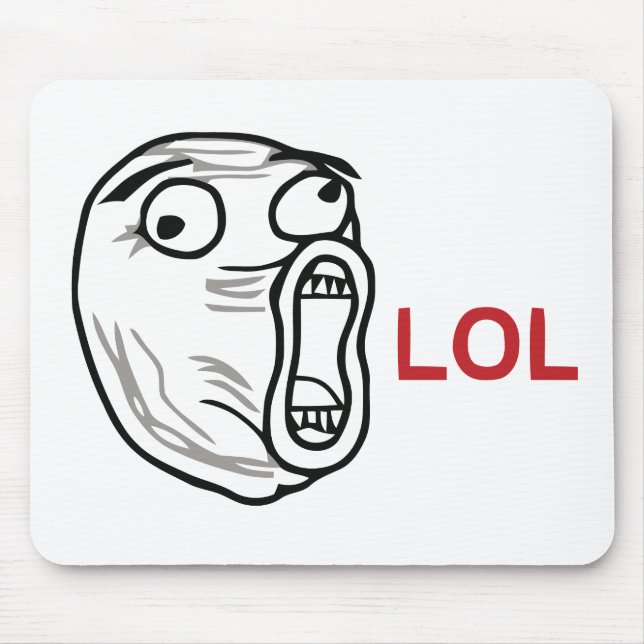 LOL meme Mouse Pad (Front)