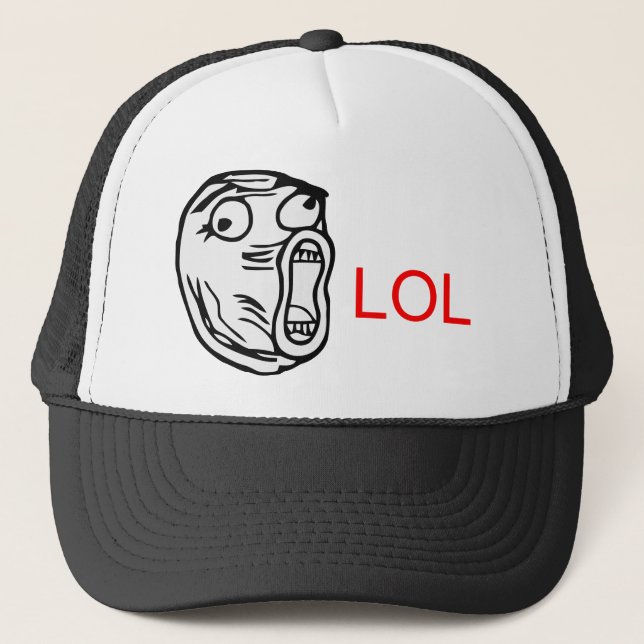 LOL - meme Trucker Hat (Front)