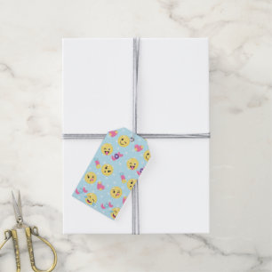 LOL OMG Emoji Pattern Gift Tags
