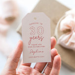LOLA 30th Birthday Pink Favour Gift Tags<br><div class="desc">The Lola collection exudes modern elegance with its sleek lines and contemporary typography. Its feminine undertones are beautifully balanced with a bold statement,  making it an ideal choice for the vivacious and modern bride.</div>