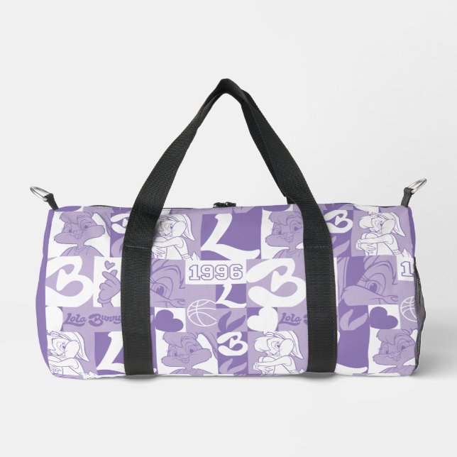 Lola '96 Grid Pattern Duffle Bag (Front)
