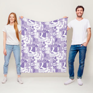 Lola '96 Grid Pattern Fleece Blanket