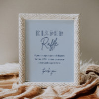 LOLA Blue Diaper Raffle Baby Shower Game