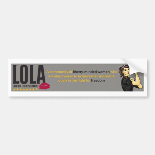 LOLA BUMPER STICKER (Front)