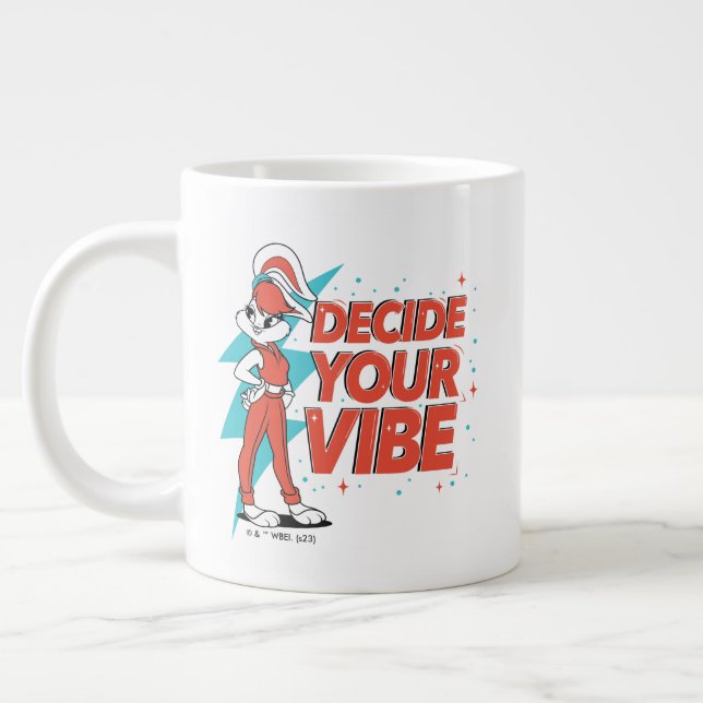 Lola Bunny Decide Your Vibe Large Coffee Mug (Left)