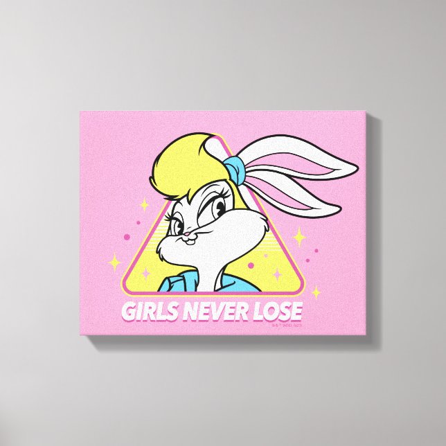 Lola Bunny Girls Never Lose Canvas Print (Front)