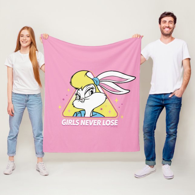 Lola Bunny Girls Never Lose Fleece Blanket (In Situ)