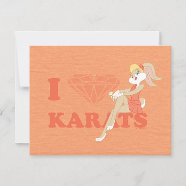 Lola Bunny I Heart Karats Card (Front)