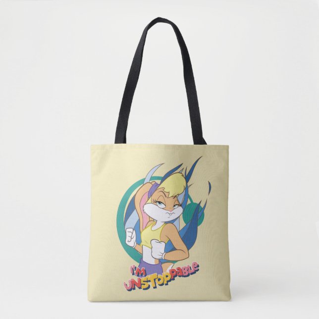 Lola Bunny "I'm Unstoppable" Tote Bag (Front)