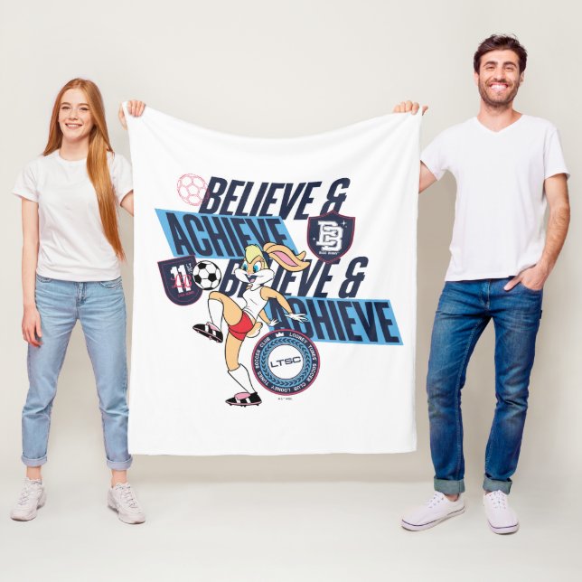 Lola Bunny LOONEY TUNES™ Soccer Club Graphic Fleece Blanket (In Situ)