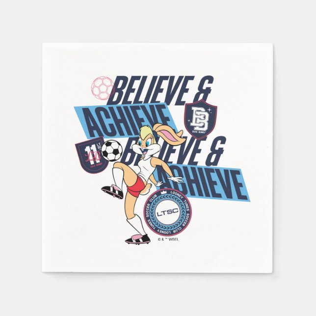 Lola Bunny LOONEY TUNES™ Soccer Club Graphic Napkin (Front)
